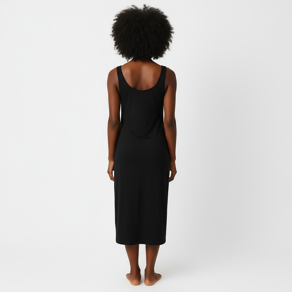 Fond de robe noir longue