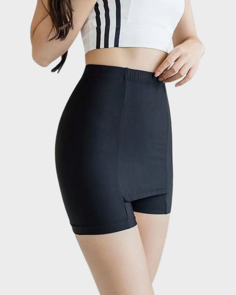 Jupe short sous robe noir pour femme