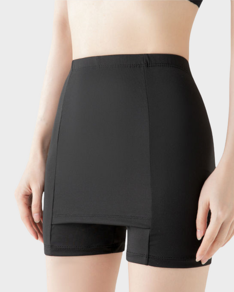 Jupe short sous robe noir pour femme