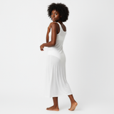 Fond de robe blanche longue