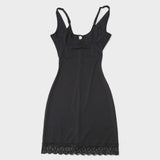 Fond de robe dentelle à plat