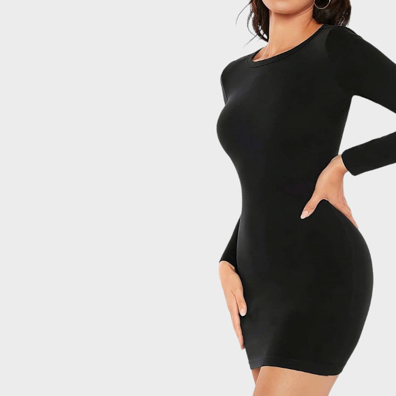 Fond de robe manche longue zoom