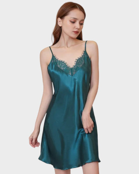 Fond de robe vert - S