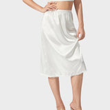 Jupon sous robe dentelle blanc face