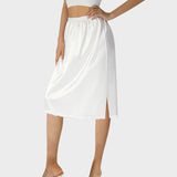 Jupon sous robe dentelle blanc - S