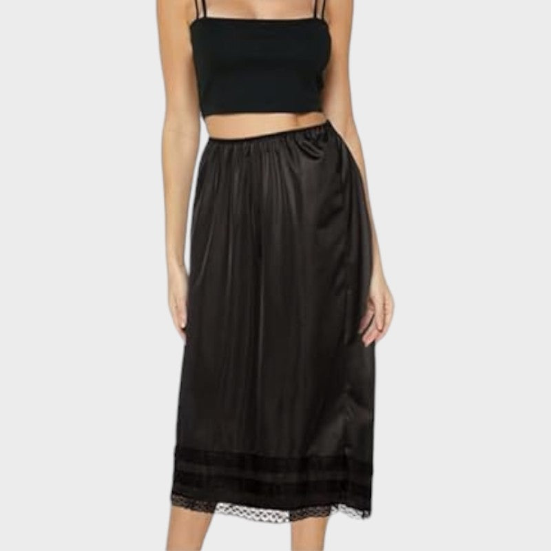 Jupon sous robe noir - Jupon sous robe face