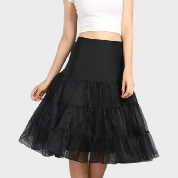 Jupon tulle sous robe - Noir / S