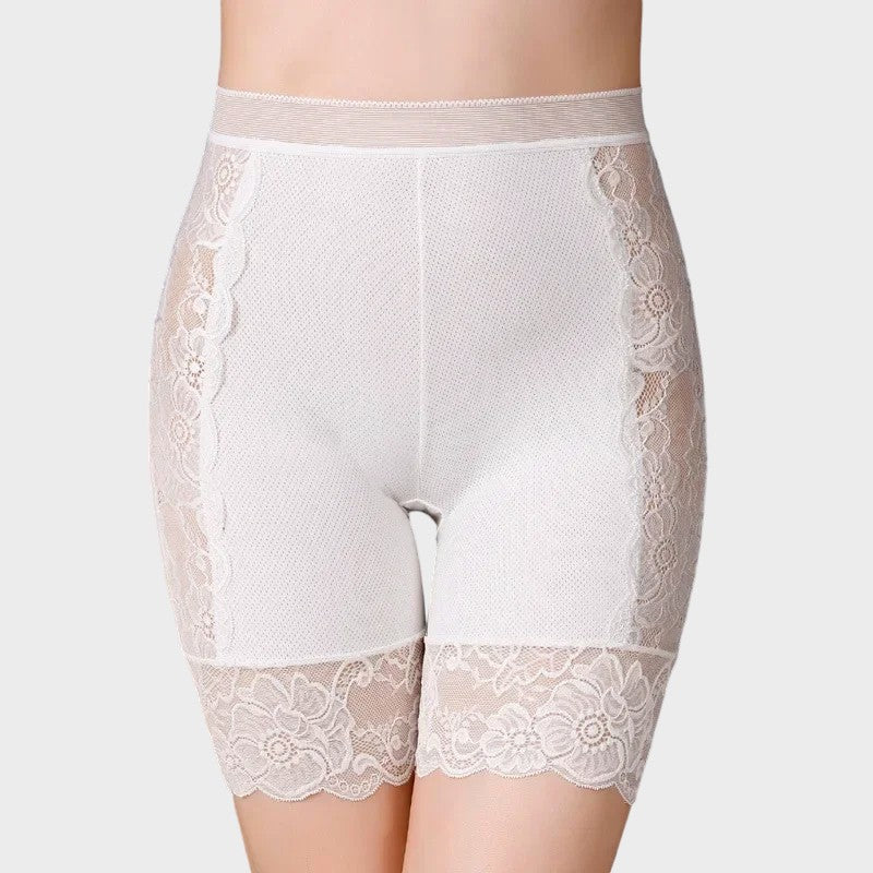 Short blanc sous robe - L